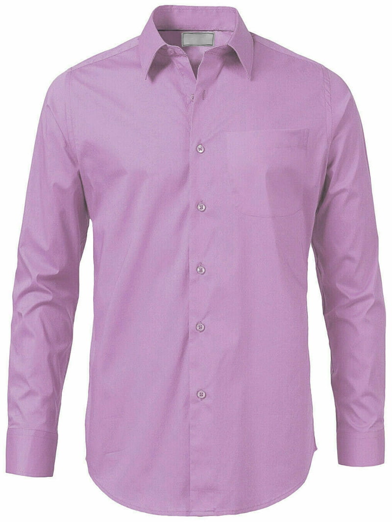 Boltini Italy Men's Classic Solid Long Sleeve Barrel Cuff Dress Shirt (Lilac, Large 32/33), Size: Large (16-16 ) sleeve: 32/33, Purple Boltini Italy Men's Classic Solid Long Sleeve Barrel Cuff Dress Shirt (Lilac, Large 32/33), Size: Large (16-16 ) sleeve: 32/33, Purple