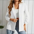 thumbnail image 2 of Lindreshi Womens Blazers for Work Professional Women's Color Casual Long-sleeved Cardigan Jacket Coat Outerwear, 2 of 3