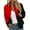 Red, variant on Scyoekwg Fall Jackets for Women 2025 Fall Coats Trendy Casual Color Block Splicing Stand Collar Zipper Jacket Lightweight Loose Long Sleeve Outerwear(Gray,XXL)