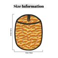 thumbnail image 3 of Pofeuu Hot Dogs Print Silicone Pot Mat Mitten With Hanging Loop Heat Resistant Oven Mitts Non-Slip Bbq Baking Smoking Potholders, 3 of 7