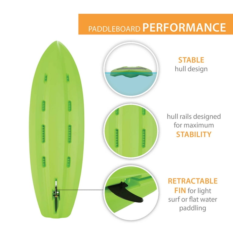 Lifetime Hooligan 8 ft Youth Stand-Up Paddle Board with Paddle