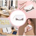 thumbnail image 7 of 1 Pack Birth Control Pill Case Sleeve Packet 4.3 X 3 Inch PU Leather Wallet Pill Holder Privacy Protection Birth Control Pill Wallet with Key Ring for Pill Card Organizer, White, 7 of 7