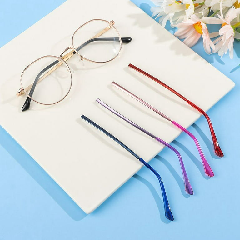  HEALLILY 6 Sets Glasses Accessories Eyeglasses Arms Legs Nerd  Wax for Eyeglasses Glasses Fixing Kit Unisex Sunglasses Replacement Glasses  Arm Legs Suite Men and Women Prevent Allergy Metal : Health 