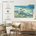 thumbnail image 4 of Elephant Stock Surfside Sandpipers Wall Art - Horizontal Canvas Wall Art - Living Room Wall Decor - Animal Canvas - Yellow And Blue Decor By Paul Brent - 30" x 20", 4 of 4