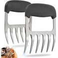 thumbnail image 1 of Garra de carne de metal, garra de carne de metal resistente al calor - 2, garra de carne multifuncional, garra de arranque para procesamiento duradero y tallado de alimentos, garra de barbacoa, 1 of 5