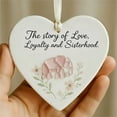 thumbnail image 1 of Adorno de Corazón de La Amistad | Decoración de Cerámica con Forma de Corazón de Cristal Marino | Regalo Único de Amistad para Hermanas y Mejores Amigas | Simboliza Lealtad, Fuerza y Lazos Duraderos, 1 of 2