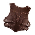 thumbnail image 2 of Hombres Medieval Knight Chest Armitido de caballero ajustable Disfraz de caballero para Knight Cosplay Marrón, 2 of 8