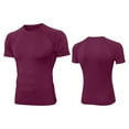 thumbnail image 4 of BXINGOHAI Men's Workout Shirts Short Sleeve Slim Fit T Shirts Athletic Gym Running Active Tee Tops Today Wine,2XL, 4 of 5