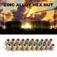 thumbnail image 1 of Hex Drive Head Nut，20Pcs M8 Zinc Alloy Hex Drive Head Furniture Nuts Threaded For Wood Insert, 1 of 8