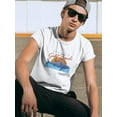 thumbnail image 2 of Gold Beach Surfer Art T-Shirt Men -Image by Shutterstock, Male Small, 2 of 4