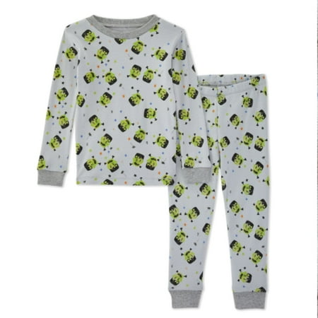 Baby - Silly  steins T-Shirt & Pant Pj Set - Heather Grey Size 3 Years | Cotton