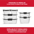 thumbnail image 4 of Rubbermaid Brilliance Round and Rectangular Food Storage Containers, 6 Pack, 4 of 6