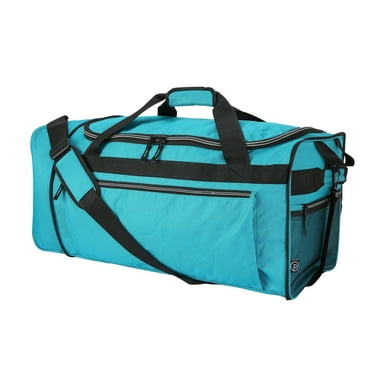 Protege 28-Inch Large Collapsible Rolling Duffel Bag in Teal Color