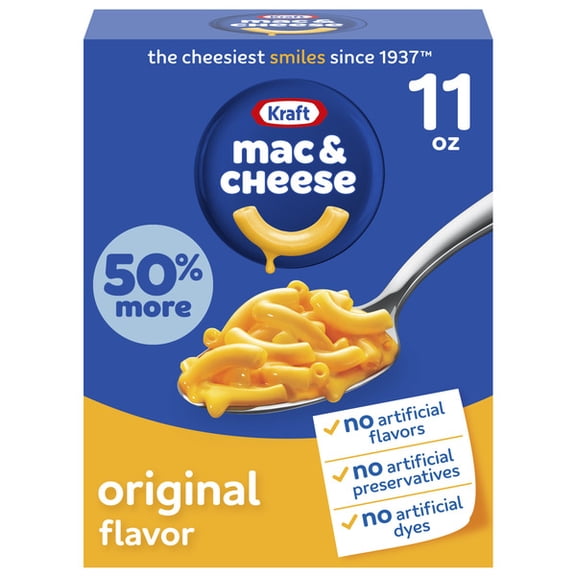 Kraft Original Mac & Cheese Macaroni and Cheese Dinner, Box