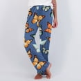 thumbnail image 2 of FAZVAOO Pajama Pants for Women,Butterfly Printed Elastic Waist Pants Full Length Sleep Bottoms, 2 of 7