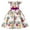 Purple, variant on Odeerbi Kids Girls Floral Princess Dress Ruffle Sleeve Bowknot Gowns Birthday Party Dress Children's Bow Printed Dress Holiday Evening Gowns Pink