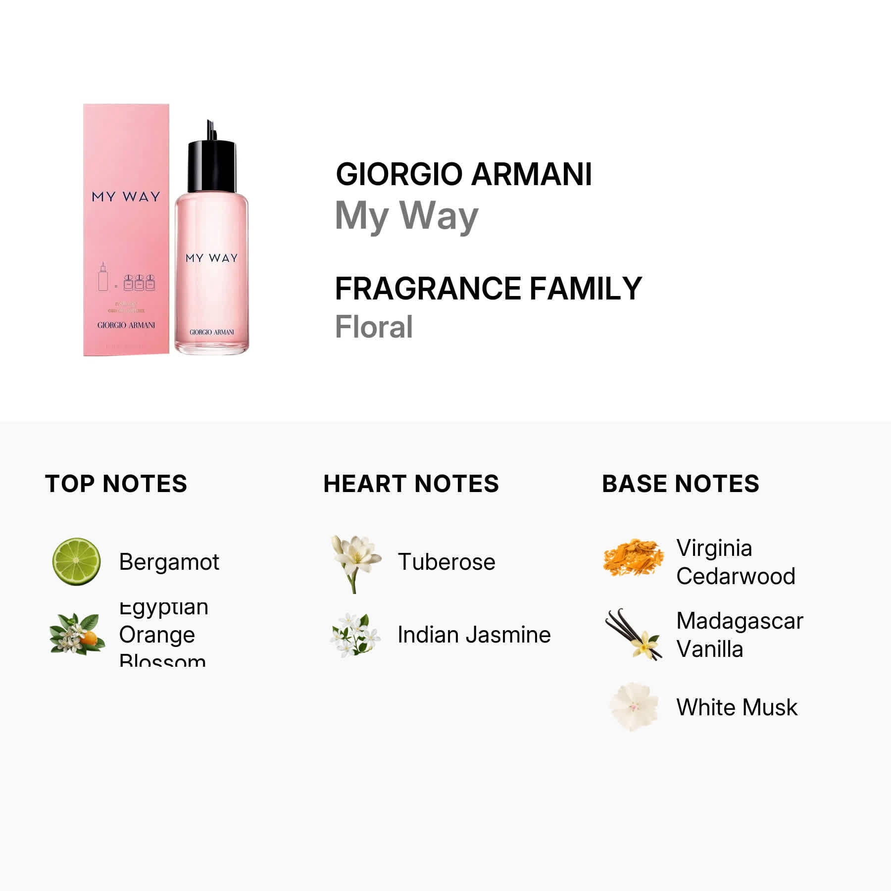 Giorgio Armani Ladies Refill My Way EDP 3.4 oz Fragrances 3614273875752