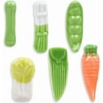 thumbnail image 6 of 6 Styles Ceramic Chopstick Rest Vegetables Series Green Japanese Style Cute Chopstick Rack Stand Holder Portable Washable Reusable, 6 of 9