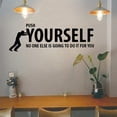 thumbnail image 1 of Adhesivos de pared Push Yourself Motivational de PVC, 20 x 30 cm, 2 hojas, 1 of 3
