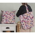 thumbnail image 5 of Soimoi Abstract Printed, Poly Canvas Fabric, Decor Sewing Fabric by The Yard 56 Inch Wide,Decorative Fabric for Curtains Tote Bags, Rose Pink, 5 of 6