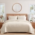 thumbnail image 2 of Caribbean Joe, Stonewash 3PC Quilt Set, Full/Queen, Taupe, 2 of 4