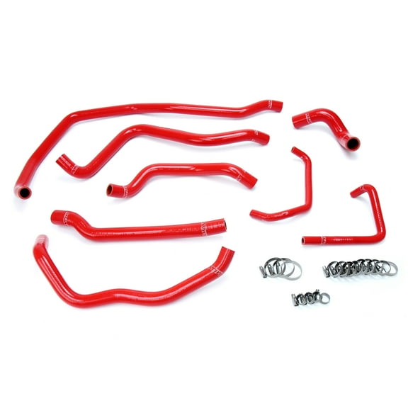 HPS Red Reinforced Silicone Radiator Hose Kit Coolant for Polaris 14-18 RZR XP 1000