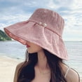 thumbnail image 3 of CoCopeaunts Women's Lace Summer Hat Breathable Floppy Sun Hat UV Protection Elegant Foldable Roll-Up Beach Hat Summer Vacation Outdoor, 3 of 8