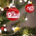 thumbnail image 5 of Qocolhg Indoor Outdoor Christmas Decorations Clearance! Christmas Ball Set 12 Red Christmas Decoration Balls Exquisite Patterns Add Festive Suitable For Christmas Tree Decoration And Home Furnishings, 5 of 6