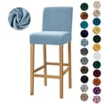 thumbnail image 2 of Funda elástica para silla de tamaño pequeño, cubierta grande para asiento de Bar, comedor, 1/2/4/6 unidades, 2 of 4