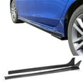 thumbnail image 2 of Ikon Motorsports Side Skirts Compatible With 2022-2025 Honda Civic 11th Gen Sedan/Hatchback Painted Gloss Black PP Mugen Style Side Skirts Extension Rocker Panels Added on Bodykit 2PCS, 2 of 9