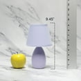 thumbnail image 6 of Nauru 9.45" Traditional Petite Ceramic Oblong Bedside Table Desk Lamp With Matching Tapered Drum Fabric Shade For, 6 of 7