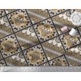 thumbnail image 2 of Soimoi Poly Georgette Fabric Argyle Geometric Printed Craft Fabric by the Yard 42 Inch Wide, 2 of 3