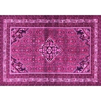 Ahgly Company Indoor Rectangle Persian Pink Traditional Area Rugs, 5' x 7'