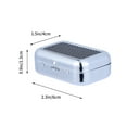 thumbnail image 3 of 1Pc Stainless Steel Ash Container Portable Cool Sturdy Ash Case Ash Holder Ashtray for Home, 3 of 6