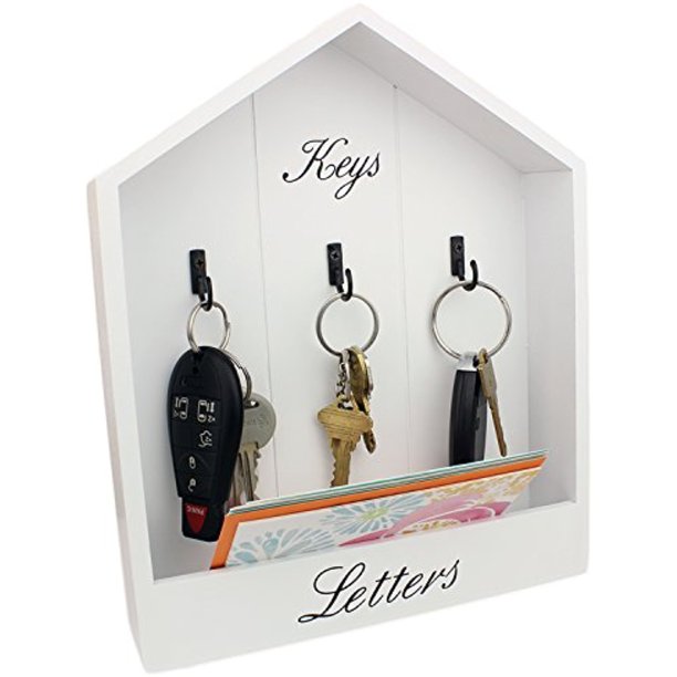 Wall Mount Mail and Key Rack Holder Letter Organizer by bogo Brands