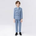 thumbnail image 2 of Mercatoo 5Pcs Kids Boys Formal Suits Clothes Holiday Outdoor Piano Performance Set Toddler Boy Clothes 3 to 15 Year, 2 of 9
