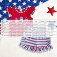 thumbnail image 3 of CAUYDY Toddler Baby Girl Outfits Cute Print Short Sleeve T-Shirt Tops and Pants Clothes Sets Independence Day Gift for Newborn Girls (Sizes 6-12 Months,Red), 3 of 4