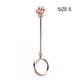 thumbnail image 5 of Yuarrent Anillo con soporte para cigarrillos, forma de rosa, adorno de apariencia exquisita, suministros de Tobacciana, coleccionables de encendedores oro rosa mate 16 mm, 5 of 6