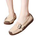 thumbnail image 3 of Sngxgn Women's Flat Shoes Comfortable Casual Ballet Shoes(Khaki,42), 3 of 7