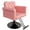 Electroplating black pink, variant on Salon Chair with Hydraulic Pump, Barber Styling Chair 360 Swivel with Lock, Heavy Duty Beauty Chair for Hair Stylist, High-Density Foam & PU Leather, Max Load 330 Lbs