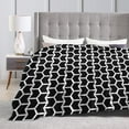 thumbnail image 5 of ZNDUO Lightweight Microfiber Bed Blanket, Abstract Zigzag Houndstooth Pattern Super Soft Flannel Cozy Throw Blankets, 80"x60", 5 of 8