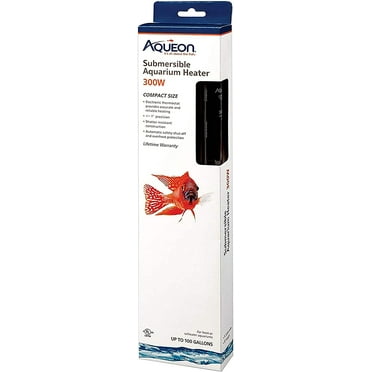 Submersible Aquarium Heater, 300 Watts, Up to 100 Gallons