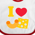 thumbnail image 4 of Inktastic I Heart Mac and Cheese Boys or Girls Baby Bib, 4 of 4