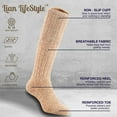 thumbnail image 2 of Lian LifeStyle Children 1 Pair Knee High Wool Blend Socks Size 2-4Y Boy Random Color, 2 of 4