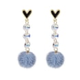 thumbnail image 2 of Pendientes para mujer, regalos para mujer, pendientes con diseño de aguja, pendientes con diseño divertido y bonito, regalo romántico francés con forma de corazón, pendientes para niña., 2 of 3