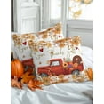 thumbnail image 2 of Decorative Throw Pillow Covers 16x16 Inch Set of 2 Turkey Fall Decor Pillow Cases for Couch, Sunflower Red Truck Cushion Case for Living Room Bedroom Bed Car Chair, 2 of 9