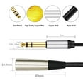 thumbnail image 2 of Cable Adaptador Audio 6.35 Mm A XLR 3 Pines para Micrófono (2m Macho), 2 of 9