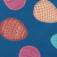 thumbnail image 3 of Simply Daisy 16 in x 16 in Blue Graphic Prints Easter Polyester Throw Pillow, 3 of 4
