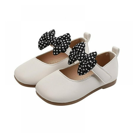 

Girls Flats Girls Leather Shoes Spring And Autumn Girls Bow Soft Bottom Princess Shoes Female Baby Trend Mary Jane Flats