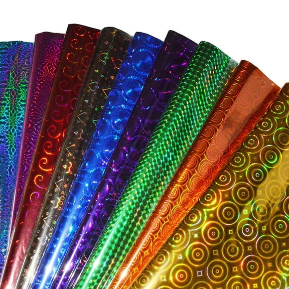 Lakeer Holographic Metallic Gift Paper Wrapping Sheets Especially For Gifts For Loved, 65Cm X 45Cm 25-Sheets (Multicolour)